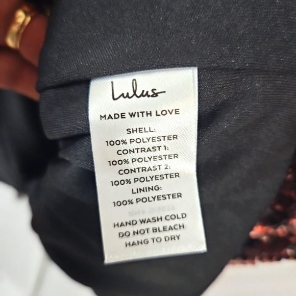 Lulus Sequins Mini Party Dress Size Large - Picture 5 of 7